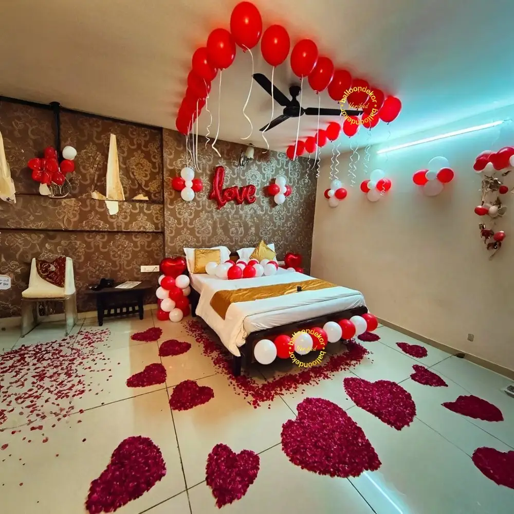 Romantic 1st Night Bedroom Decoration